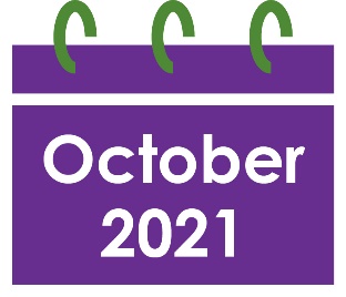 A calendar icon saying October 2021.