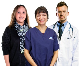 A group of health care workers.
