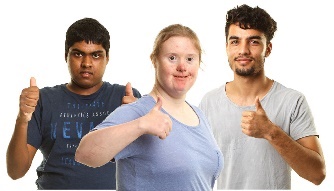 A group of people giving a thumbs up.